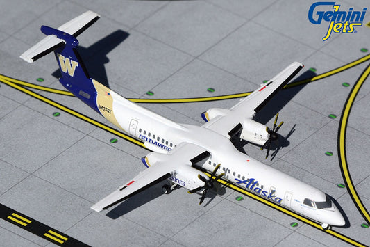 Alaska Bombardier Dash 8Q-400 N435QX Huskies 1:400 scale diecast GeminiJets