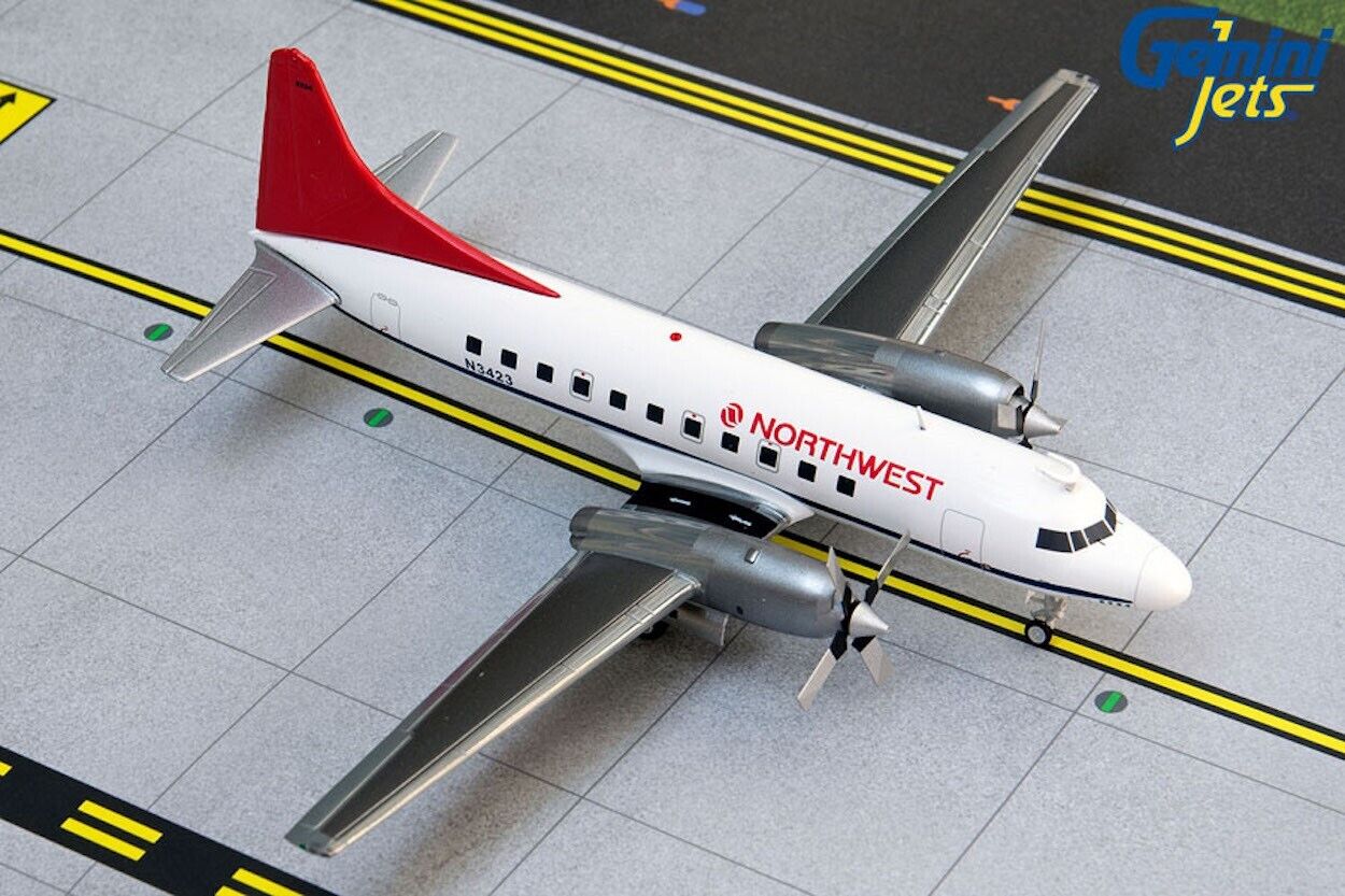 Northwest Convair 580 N3423 1980s 1/200 scale diecast GeminiJets