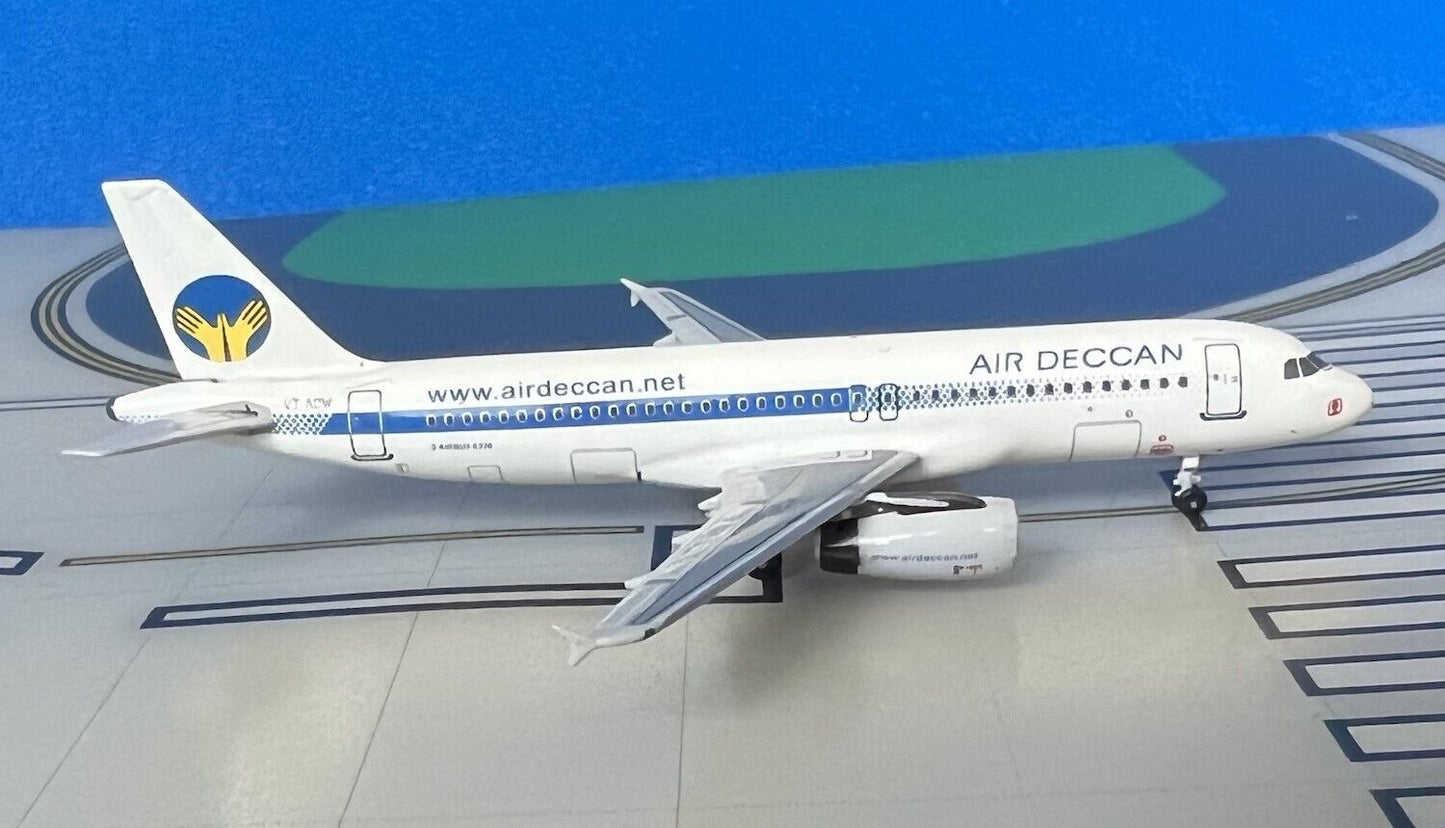 Air Deccan Airbus A320-232 VT-VDW final colors 1/400 scale diecast Aeroclassics