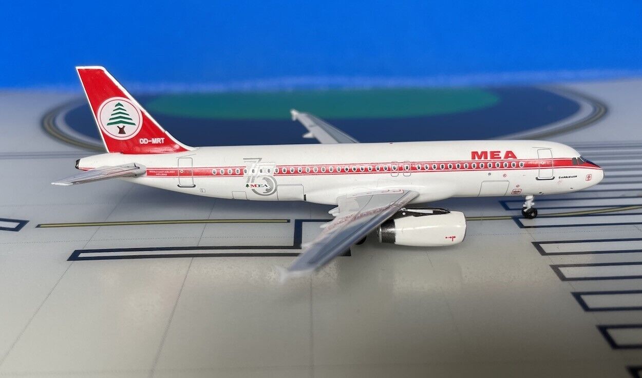 MEA Middle East Airlines Airbus A320-232 OD-MRT Retro 1/400 scale diecast Aeroclassics