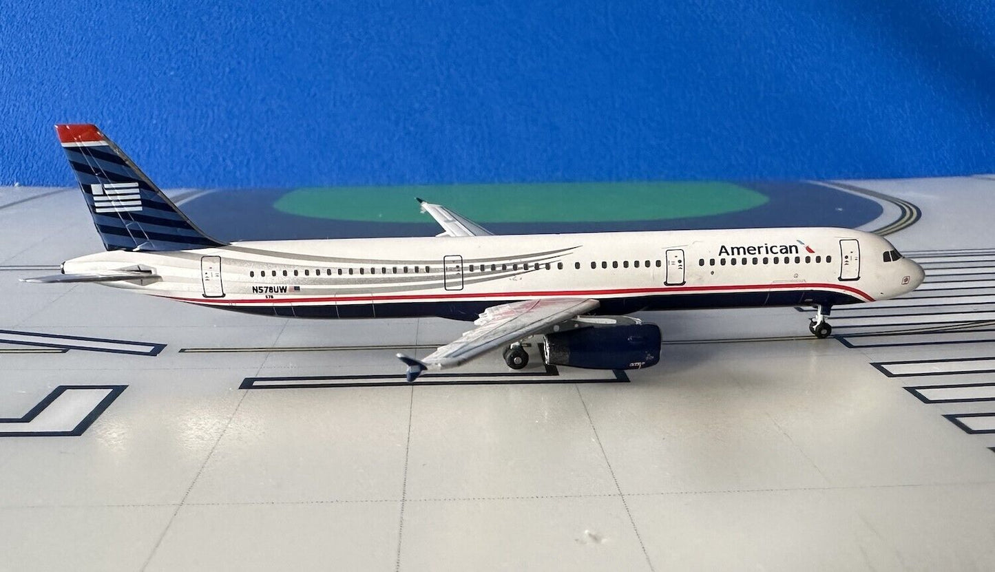 American Airbus A321-231 N578UW US Airways retro 1/400 scale diecast Aeroclassic