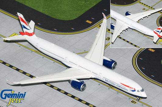 British Airways Airbus A350-1000 G-XWBB flaps down 1/400 scale diecast GeminiJets