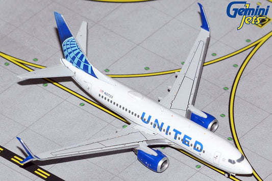 United Boeing 737-700/Scimitar N21723 2019 colors 1/400 scale diecast GeminiJets