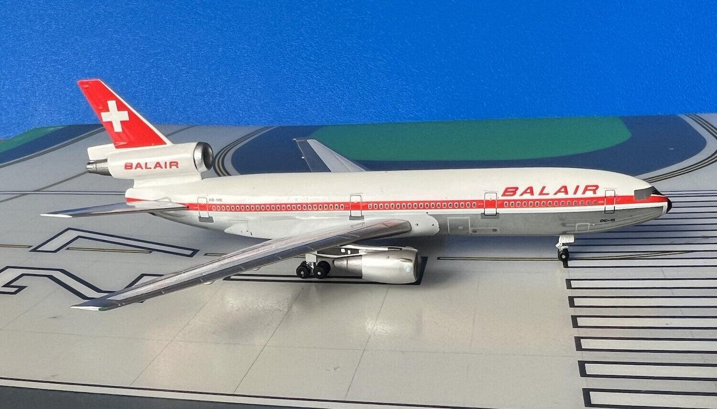 Balair McD Douglas DC-10-30 HB-IHK Red titles 1/400 scale diecast Aeroclassics