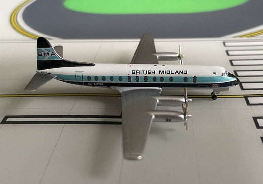 British Midland Vickers Viscount 813 G-AZNA 1/400 scale diecast Aeroclassics