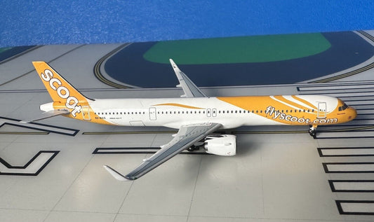 Scoot Airbus A320Neo 9V-NCC current colors 1/400 scale diecast Aeroclassics