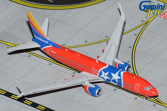 Southwest Boeing 737-800/Scimitar N8620H Tennessee One 1/400 scale diecast Gemini Jets