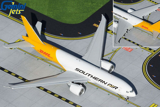 Southern Air/DHL Boeing 777F N775SA Flaps down 1/400 scale diecast Gemini Jets