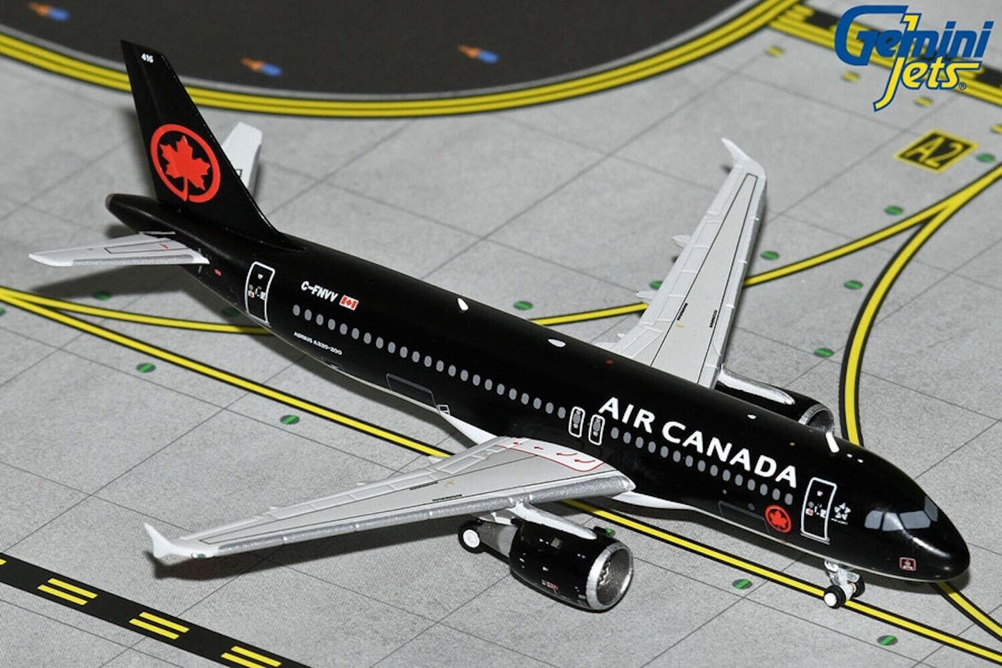 Air Canada Airbus A320-211 C-FNVV Black 1/400 scale diecast Gemini Jets