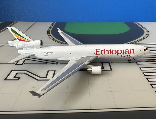 Ethiopian Cargo McD Douglas MD-11F ET-AND current 1/400 scale diecast Phoenix Models