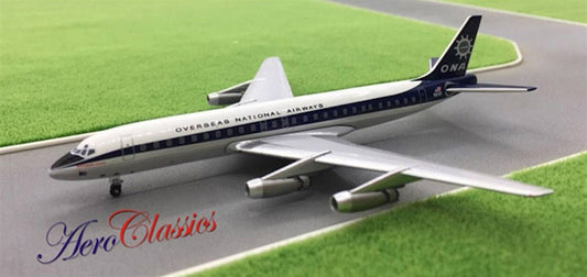 ONA Overseas National Airways Douglas DC-8-32 N831F 1/400 diecast Aeroclassics