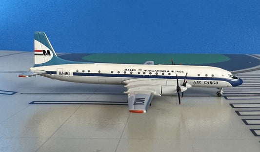 Malev Air Cargo Ilyushin IL-18 HA-MOI 1980s 1/400 scale diecast Aeroclassic