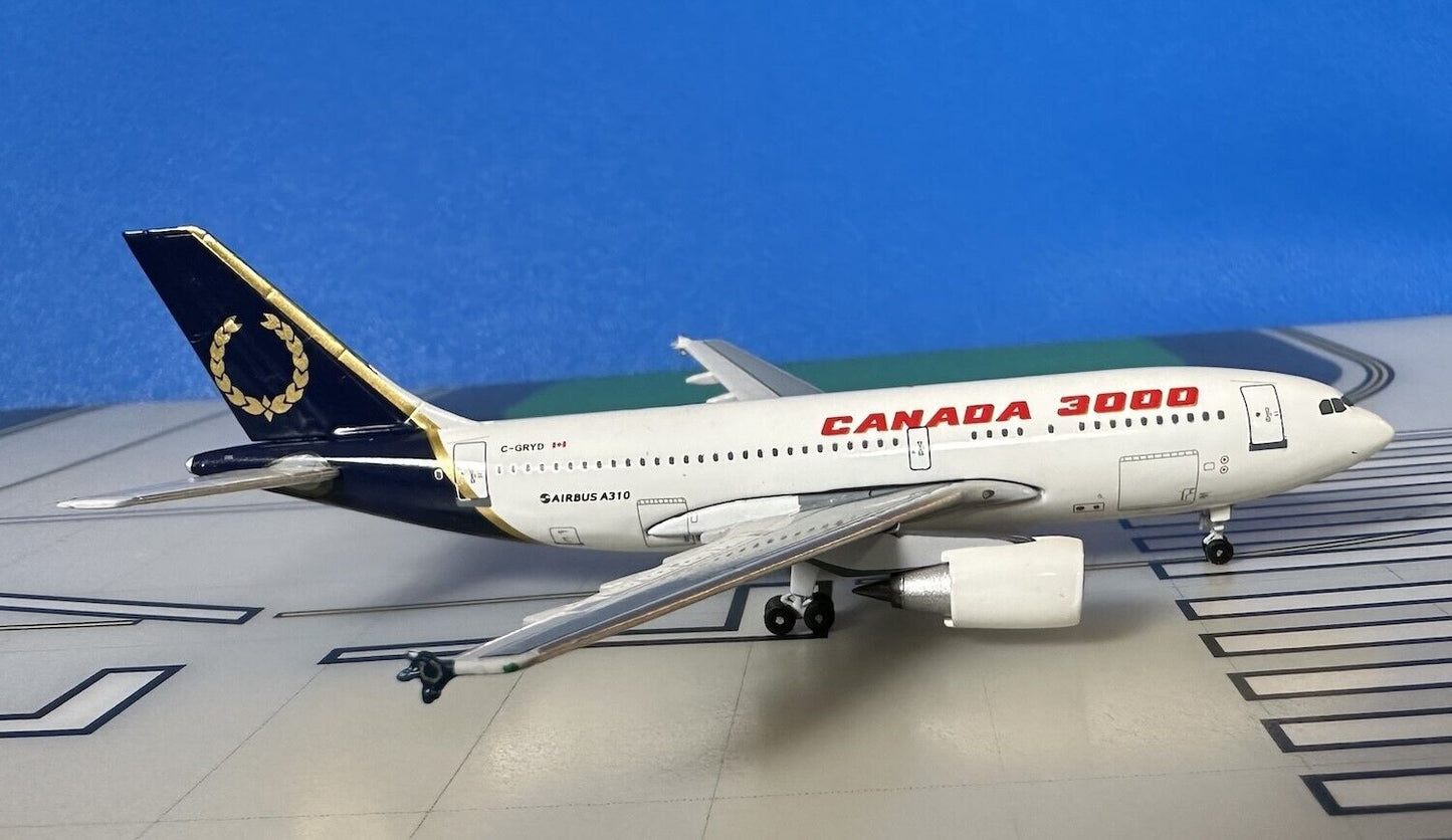 Canada 3000 Airbus A310-304 C-GRYD 2000s colors 1/400 scale diecast AeroClassics