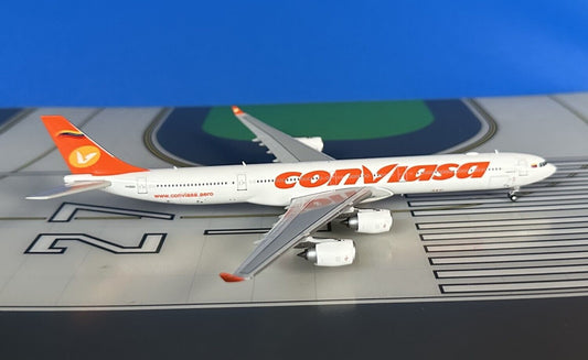 Conviasa Airbus A340-600 YV3533 final colors 1/400 scale diecast JC Wings