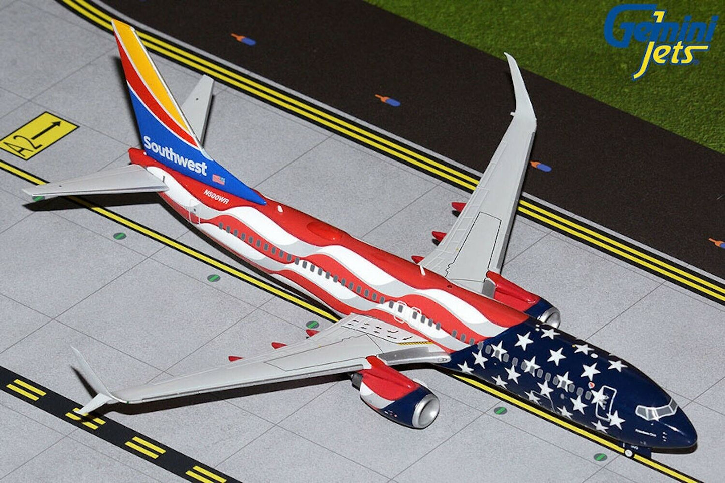 Southwest Boeing 737-800/Scimitar N500WR Freedom One 1/200 scale diecast Geminijets