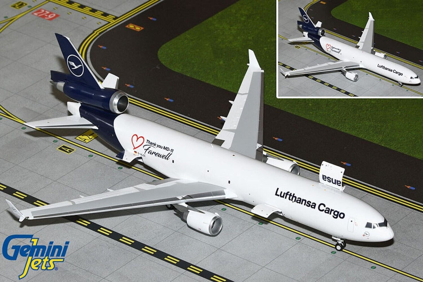 Lufthansa Cargo MD-11 D-ALCC Farewell interactive 1/200 scale diecast GeminiJets