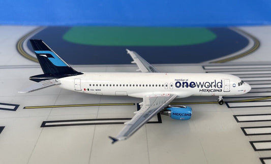 Mexicana Airbus A320-214 XA-MXK OneWorld 1/400 scale diecast Aeroclassics